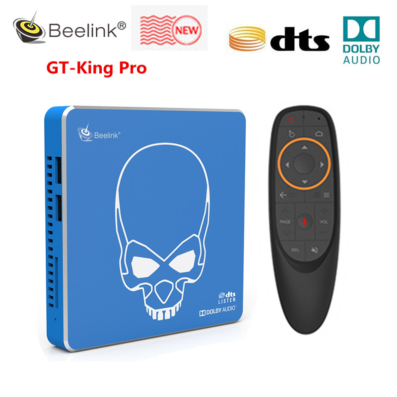 

Beelink GT-King Pro Hi-Fi Lossless Sound TV Box with Dolby Audio Dts Listen Amlogic S922X-H Android 9.0 4GB 64GB WIFI 6 Set Top Box