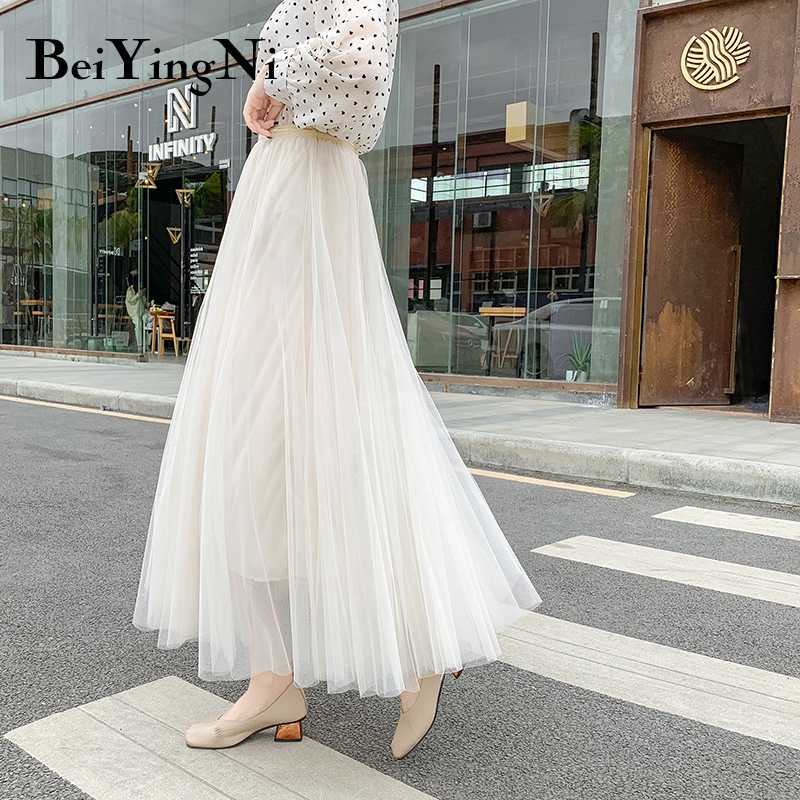 Beiyingni Mesh Tutu Skirts Womens Casual Slim Vintage 3Layers Solid Color Vintage Fashion High Waist Elegant Tulle Skirt Faldas, Black
Beiyingni Mesh Tutu Skirts Womens Casual Slim Vintage 3Layers Solid Color Vintage Fashion High Waist Elegant Tulle Skirt Faldas, Black