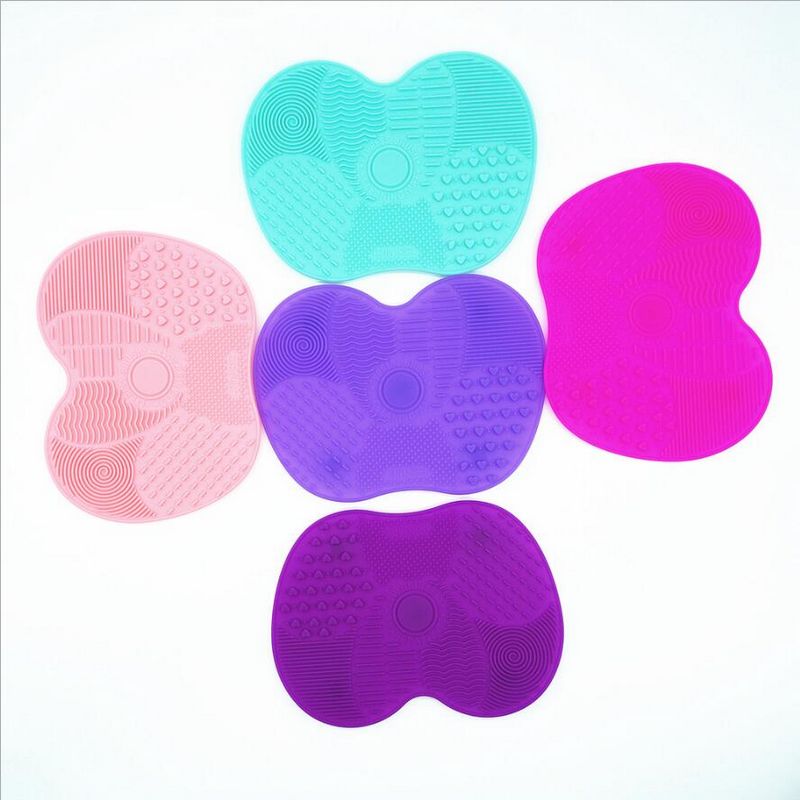 15.7*11.7*1.5cm Silicone Makeup brush cleaner Pad Make Up Washing Brush Gel Cleaning Mat Hand Tool Foundation Makeup Brush Scrubber Board