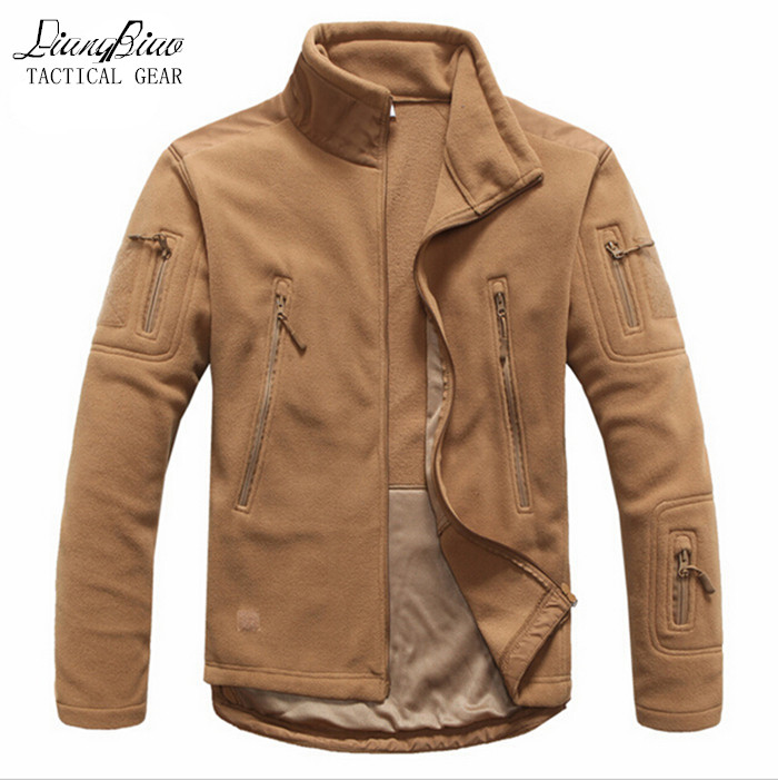 Men's Jackets Men Tactical Clothing Autumn Winter Fleece Army Jacket Softshell Hunt Style