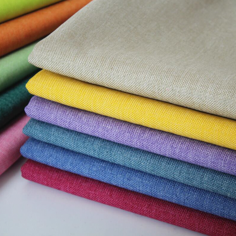 Width 59inch Thick Cotton Linen Upholstery Sofa Fabric Cushion Tablecloth Plain Soft DIY Dust-Proof Material By the Yard