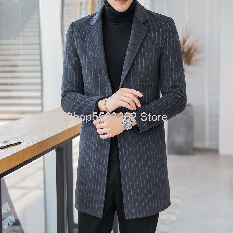 Double-sided What About Men Wool What About Coat Slim Fit Medium Length Money Stripes Coat None Cashmere Business Nizi, Gray
Double-sided What About Men Wool What About Coat Slim Fit Medium Length Money Stripes Coat None Cashmere Business Nizi, Gray