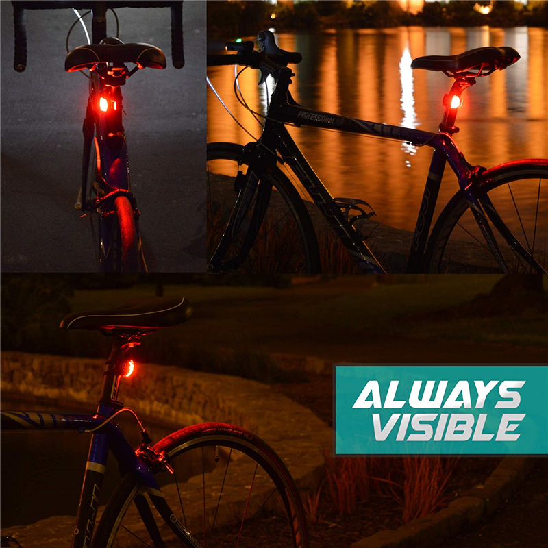 Bike Lights Silicone Bicycle Cycling Head Front Rear Wheel LED Headlight for Mountain Roads Night Cycling Batteries Included