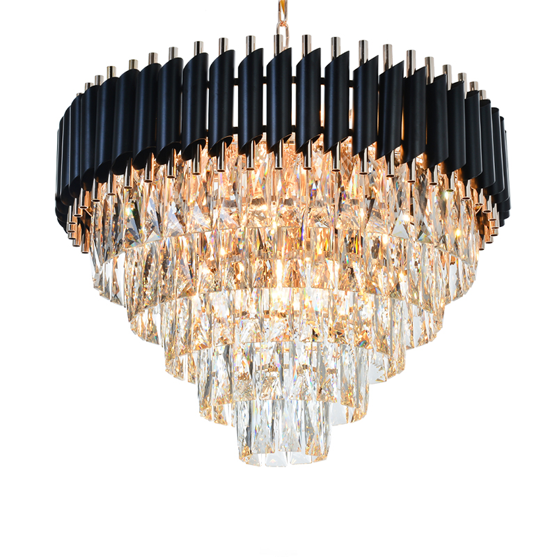 Crystal dining chandelier Hanging lustre Elegant Black modern led crystal chandelier for Living room Hall Foyer
Crystal dining chandelier Hanging lustre Elegant Black modern led crystal chandelier for Living room Hall Foyer