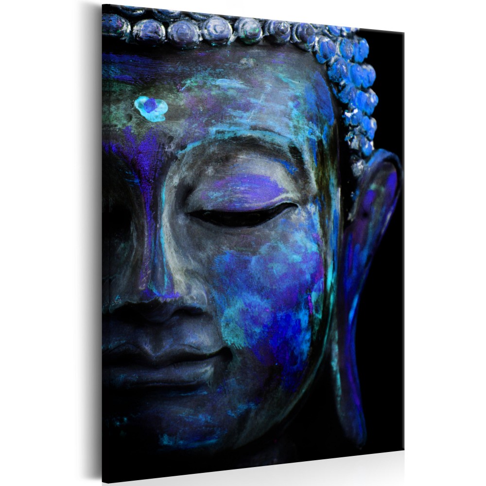 Unframed 1 Panel Large HD Printed Canvas Print Painting Zen Watercolor Buddha Head Home Decoration Wall Pictures for Living Room Wall Art on