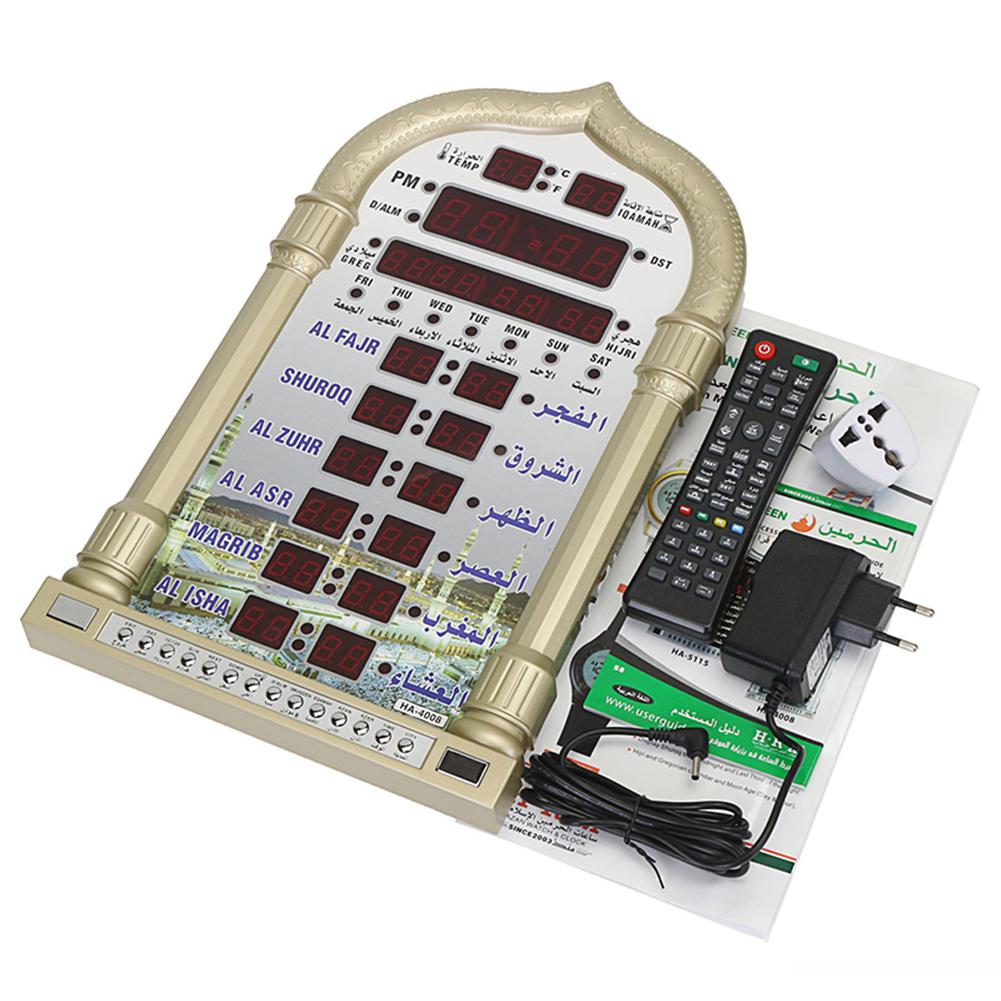 Mosque Azan Calendar Muslim Prayer Wall Clock Alarm LCD Display digital wall clock Decor Home Decoration Quartz Needle hourglass
Mosque Azan Calendar Muslim Prayer Wall Clock Alarm LCD Display digital wall clock Decor Home Decoration Quartz Needle hourglass