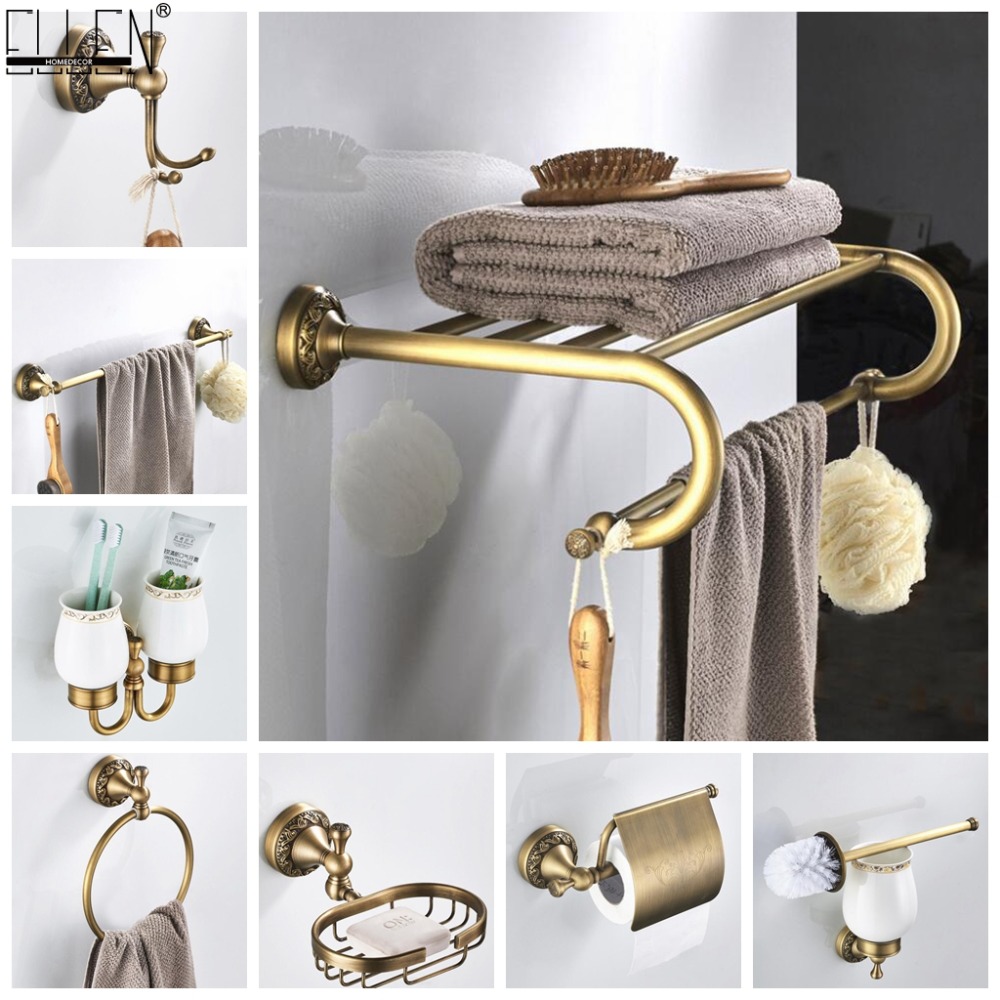 Bathroom Accessories Antique Bronze Towel Shelf Toilet Paper Holder Soap Holder Towel Rack Tumble Antique Bronze ELF4001
Bathroom Accessories Antique Bronze Towel Shelf Toilet Paper Holder Soap Holder Towel Rack Tumble Antique Bronze ELF4001