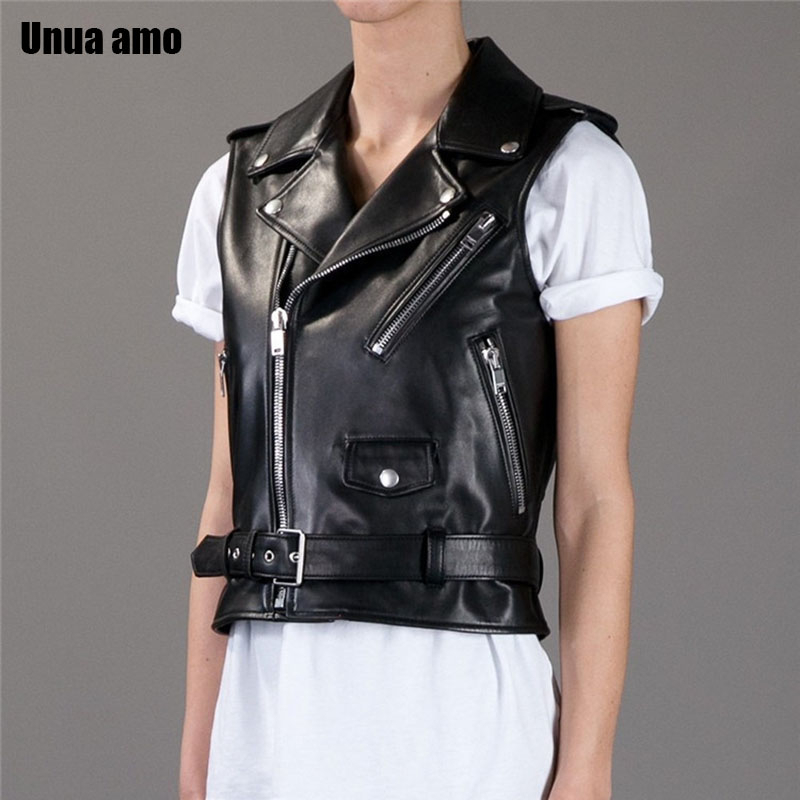 Unua amo Natural Sheepskin Coat Women Plus Size 4XL Moto Biker Zipper Jacket Genuine Leather Waistcoat Sleeveless Women's Vest, Black
Unua amo Natural Sheepskin Coat Women Plus Size 4XL Moto Biker Zipper Jacket Genuine Leather Waistcoat Sleeveless Women's Vest, Black