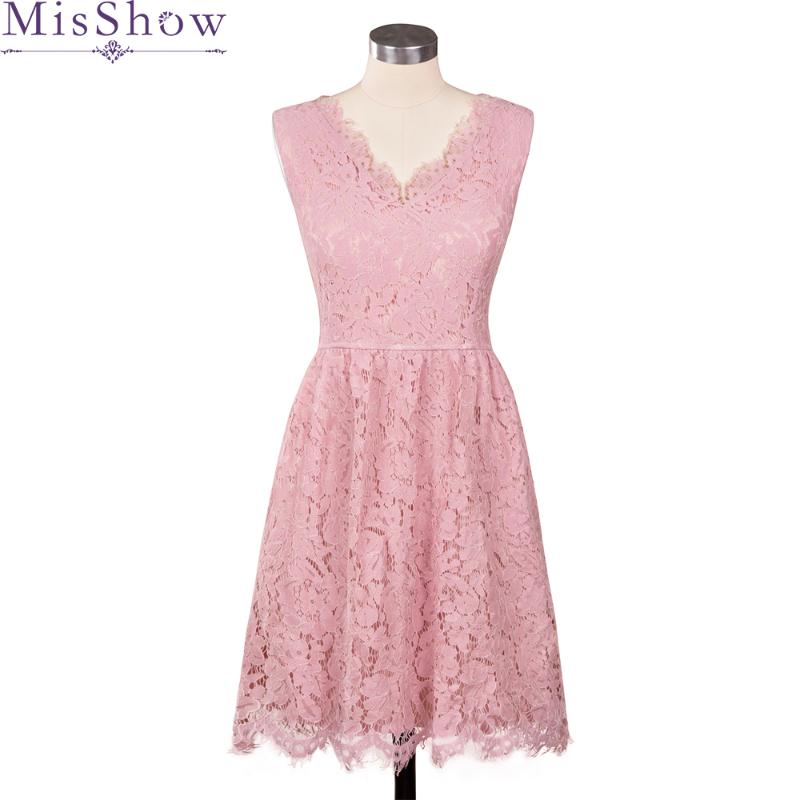 2019 New Elegant Lace Cocktail Dresses V-Neck A-Line Knee-Length Sleeveless Cocktail Party Dress vestidos para coctel, Pink
2019 New Elegant Lace Cocktail Dresses V-Neck A-Line Knee-Length Sleeveless Cocktail Party Dress vestidos para coctel, Pink