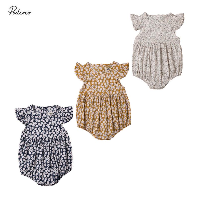 2020 Newborn Baby Girls Floral Romper Jumpsuit 0-24M Infant Sweet Ruffles Short Sleeve Outfits Clothes Summer Baby Clothing
2020 Newborn Baby Girls Floral Romper Jumpsuit 0-24M Infant Sweet Ruffles Short Sleeve Outfits Clothes Summer Baby Clothing