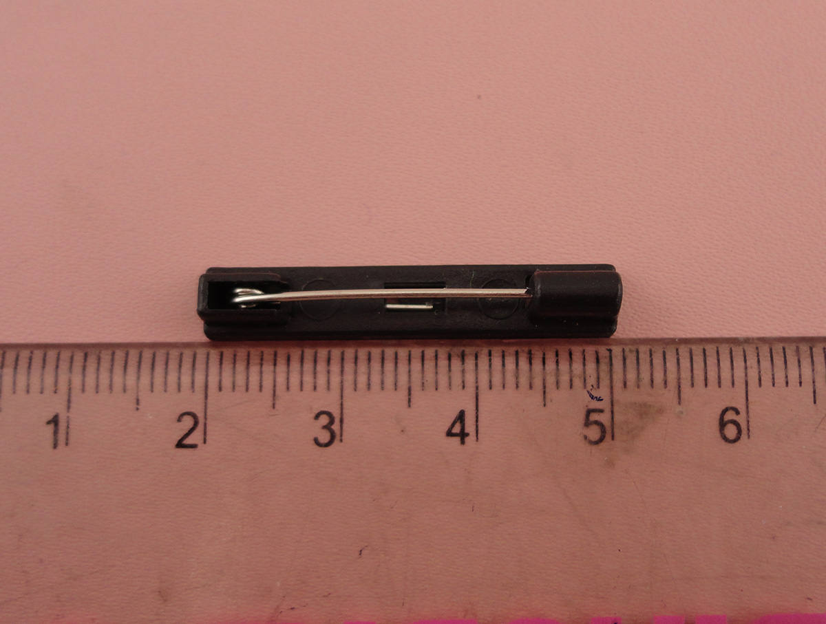 200PCS 3.0cm 1.15" Black plain plastic pin back suitable to brooches badges,30mm plastic safety pins,Bargarin for Bulk
