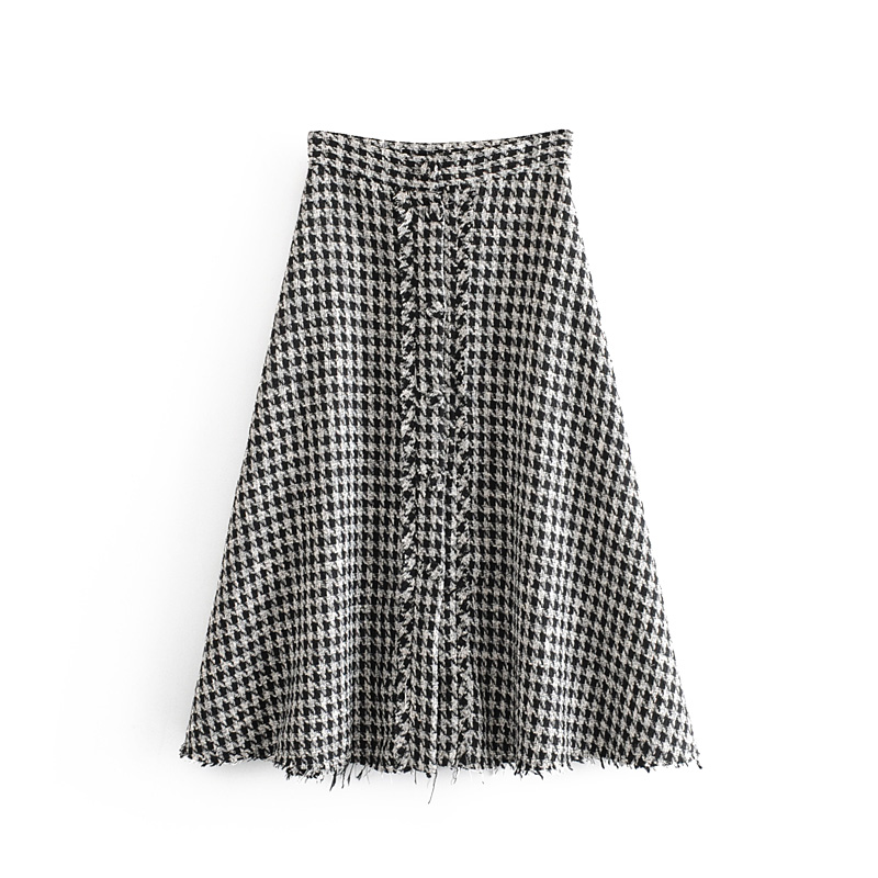 Autumn Skirt Women 2019 New Fashion Houndstooth Woolen Material A-Line Bottom Modern Lady Fall Long Skirts
Autumn Skirt Women 2019 New Fashion Houndstooth Woolen Material A-Line Bottom Modern Lady Fall Long Skirts