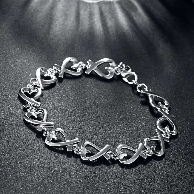 Hot sale best gift 925 silver Full kelp bracelet DFMCH177,brand new fashion 925 sterling silver plated Chain link bracelets