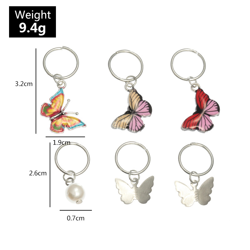6pcs/pack Cute Butterfly Hair Clips Women Hairpins Fashion Headpiece Barrette Wedding Hairpins Hair Accessories Hair Styling Tools 2020