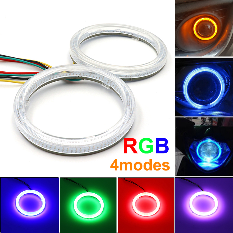 Niscarda 2x RGB 4Mode LED Angle Eyes Halo Rings Multi-Color Car Headlight Remote Control Auto Lamp 60 70 80 90 100mm
Niscarda 2x RGB 4Mode LED Angle Eyes Halo Rings Multi-Color Car Headlight Remote Control Auto Lamp 60 70 80 90 100mm