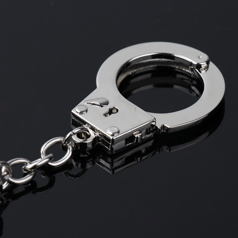 Simulation handcuffs metal keychain car key bottle opener men and women keychain