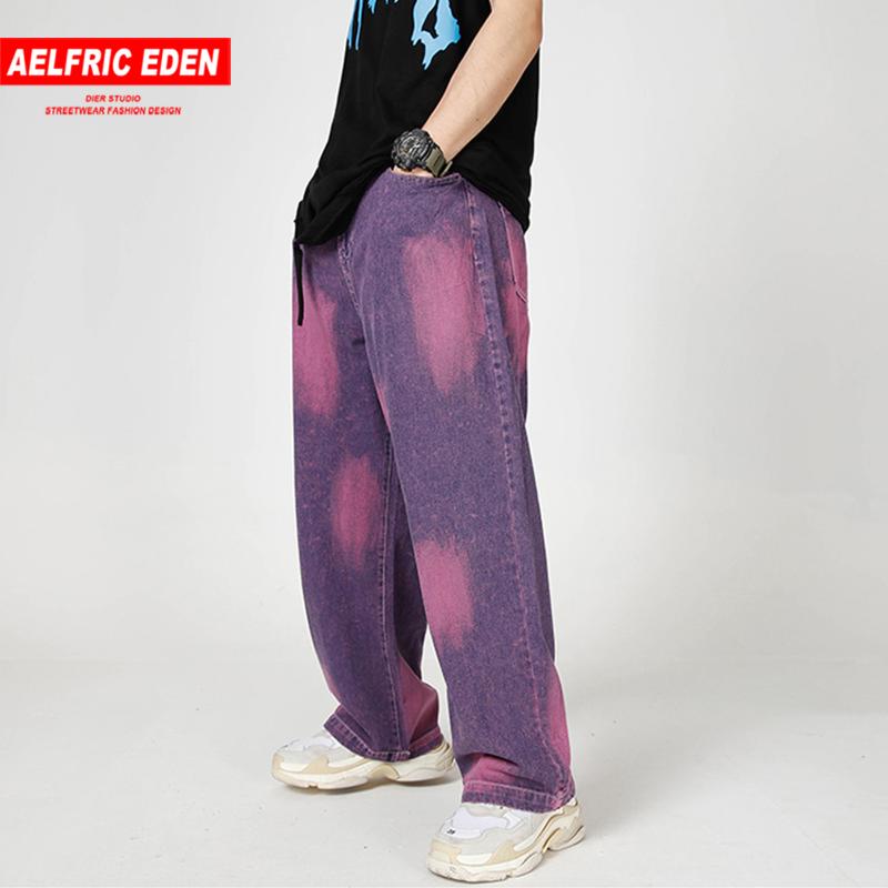 Aelfric Eden Hip Hop Tie-dye Denim Pants 2020 Fashion Streetwear Pants Harajuku Loose Casual Joggers Men Harem Trousers, Purple
Aelfric Eden Hip Hop Tie-dye Denim Pants 2020 Fashion Streetwear Pants Harajuku Loose Casual Joggers Men Harem Trousers, Purple