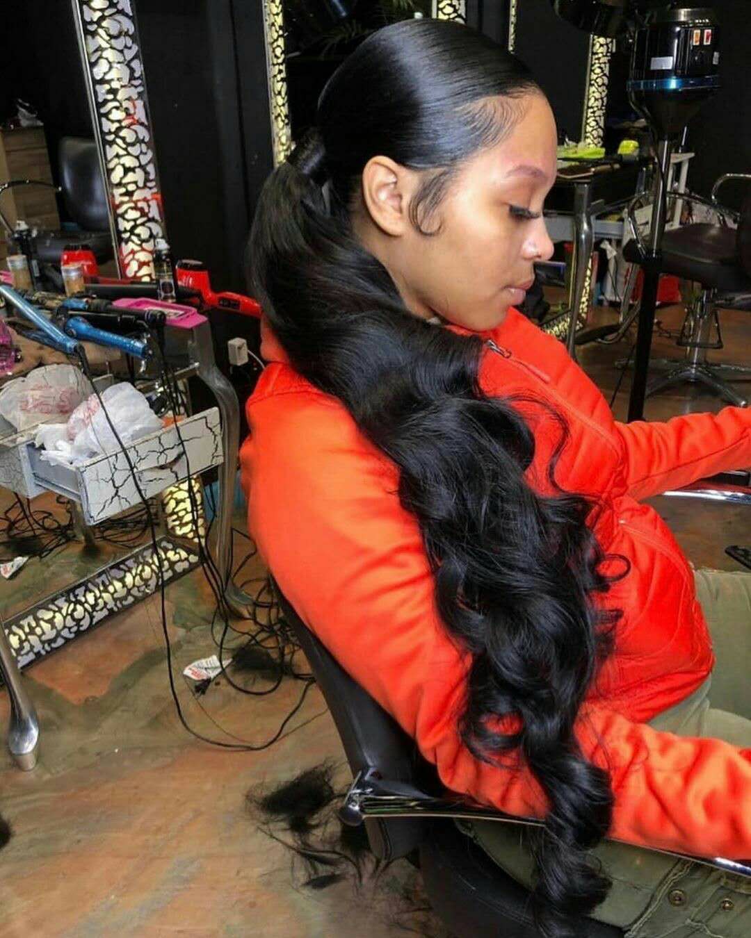 Wrap Around Ponytail Hair Extension One Piece 140g Full Head Magic Paste Hairpiece Brazilian Virgin Human Wavy Curly 20'' Natural Color