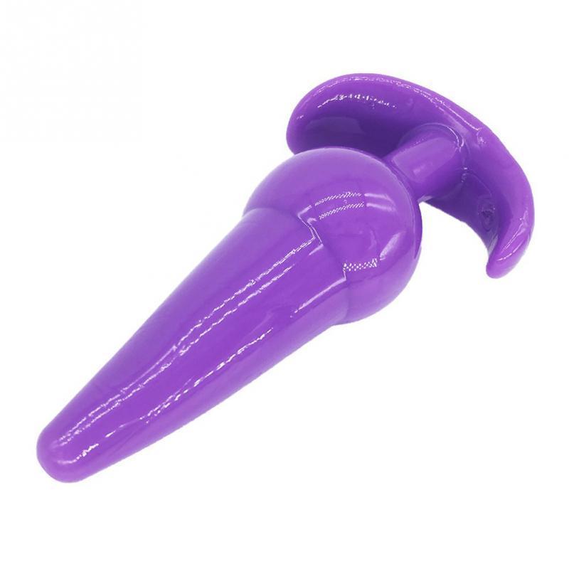 6 Pcs/set TPR Long Anal Sex Toys Soft Butt Plugs for Women black/pink Adult Sexy Anal beads butt plug with 3 beads Y18110802 - view 4