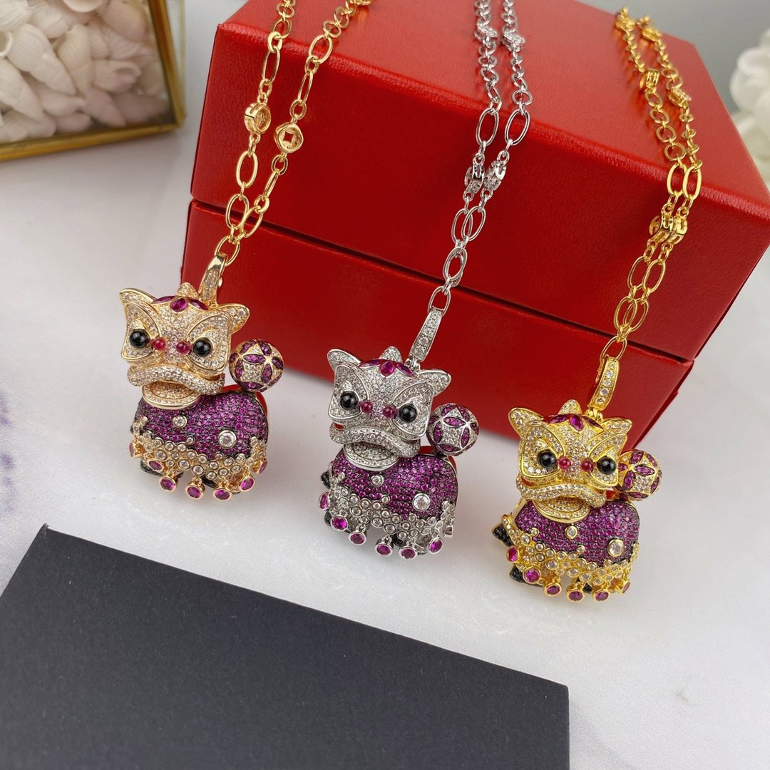 Women Necklaces Lion Necklace 18K Gold Lady Fashion Style Fine Jewelry High Quality 3 Colors
Women Necklaces Lion Necklace 18K Gold Lady Fashion Style Fine Jewelry High Quality 3 Colors