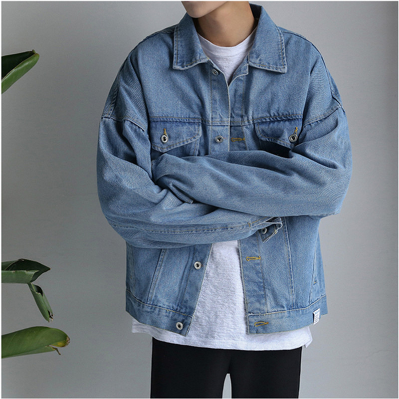 Autumn winter 2020 Fashion new men' loose denim jacket Korean students jacket washed teenagers motorcycle denim coat, Blue
Autumn winter 2020 Fashion new men' loose denim jacket Korean students jacket washed teenagers motorcycle denim coat, Blue