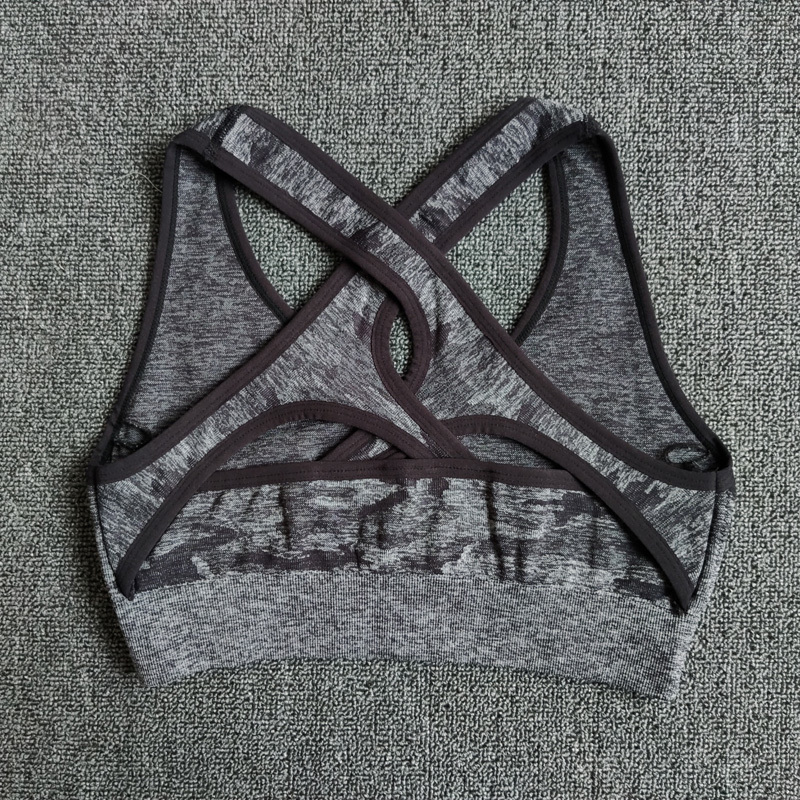 2PCS Camouflage Camo Yoga Set Sports Wear For Women Gym Fitness Clothing Booty Yoga Leggings + Sport Bra GYM Sport Suit Femme T200518