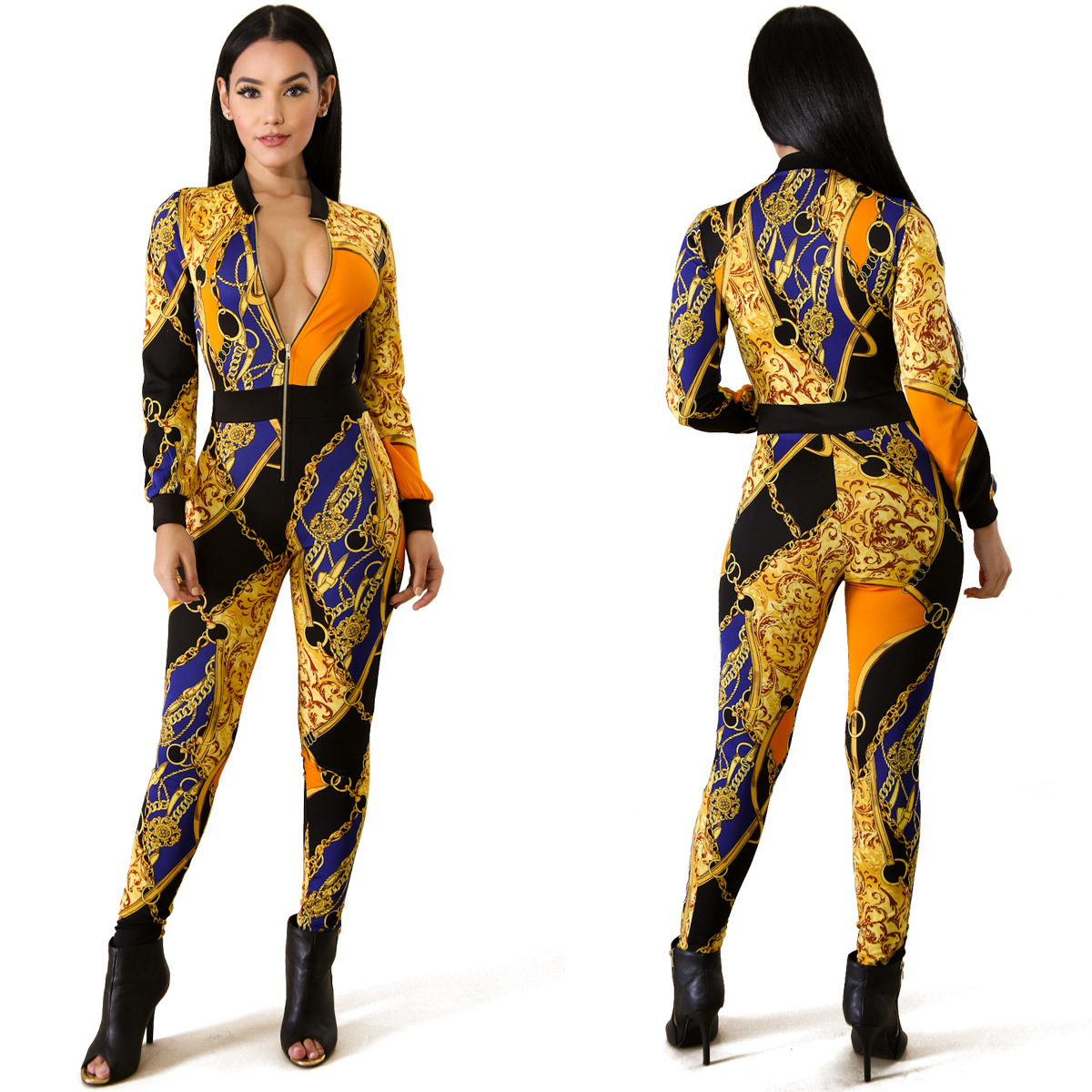 HISIMPLE 2019 New Arrive Best Quality Print Jumpsuit Full Sleeve Long Jumpsuit Novelty Sexy Bodycon Jumpsuit, Black;white
HISIMPLE 2019 New Arrive Best Quality Print Jumpsuit Full Sleeve Long Jumpsuit Novelty Sexy Bodycon Jumpsuit, Black;white