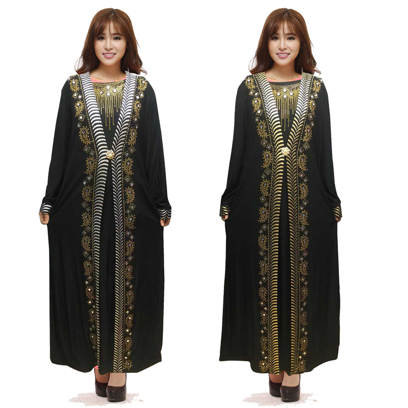 Islam Muslim Black Abayas Robe for Women Turkish Dresses Dubai Kaftan Turkey Islamic Clothing Malaysia Takchita Djellaba Jilbab Caftan 2020