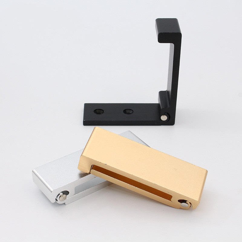 Fashion Simple folding hook alloy wall Hangers Mobile phone bracket home Decorative Key curtains Clothes Coat Multi Storage rack