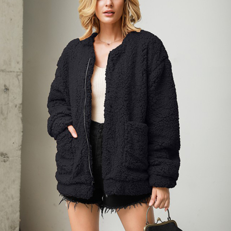 Solid Elegant Faux Fur Coat Women 2020 Autumn Winter Warm Zipper Fur Jacket Female Plush Overcoat Casual Loose OutwearCM T, Black
Solid Elegant Faux Fur Coat Women 2020 Autumn Winter Warm Zipper Fur Jacket Female Plush Overcoat Casual Loose OutwearCM T, Black