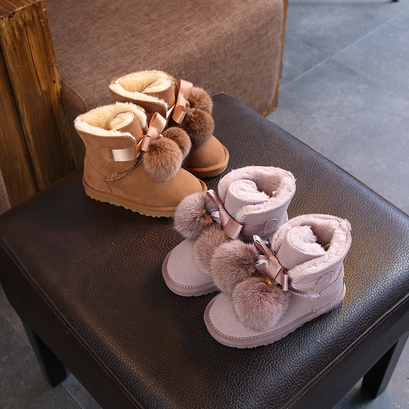 New Winter Children Boots Girls Australia Waterproof Boys Genuine Leather Snow Boots Hairball Baby Fur Warm Boots For Kids Shoes
New Winter Children Boots Girls Australia Waterproof Boys Genuine Leather Snow Boots Hairball Baby Fur Warm Boots For Kids Shoes