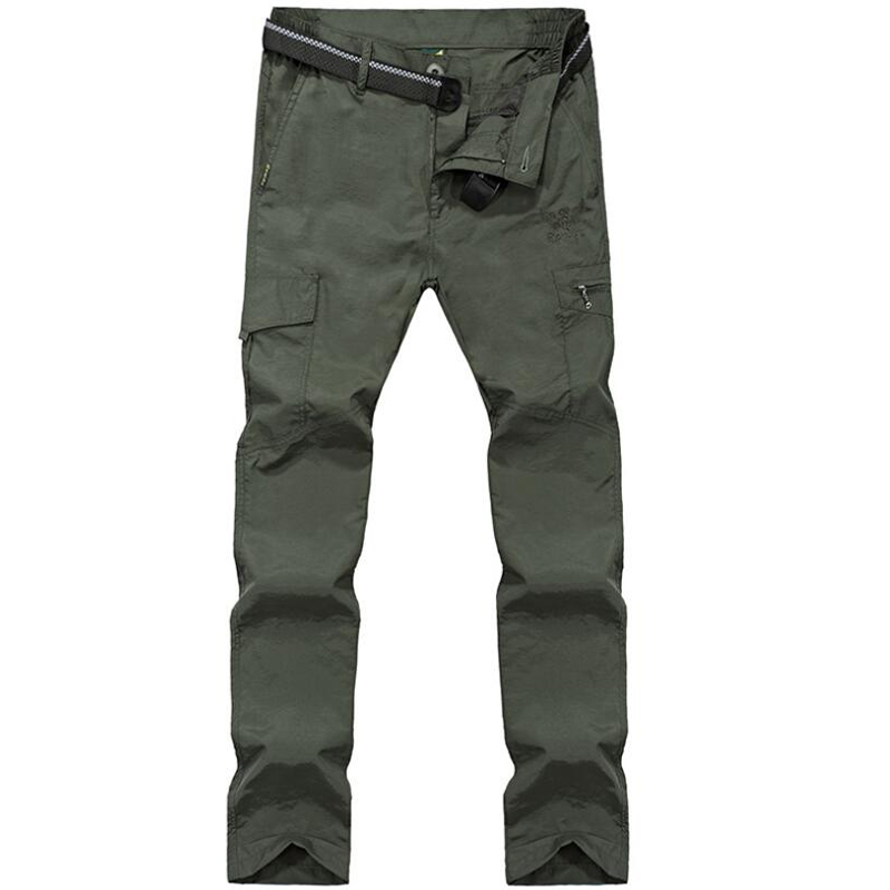Cargo Pants Men Quick Drying Lightweight Waterproof Long Trousers Mens Outdoor Casual Sports Joggers Track Summer Pants