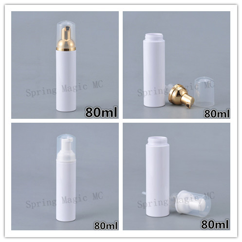 80ML White Foam PET Plastic Bottle With Clear Lid,Gold/White pump Mousse Foaming Bottles For Facial Cleanser/Shampoo Containe
80ML White Foam PET Plastic Bottle With Clear Lid,Gold/White pump Mousse Foaming Bottles For Facial Cleanser/Shampoo Containe