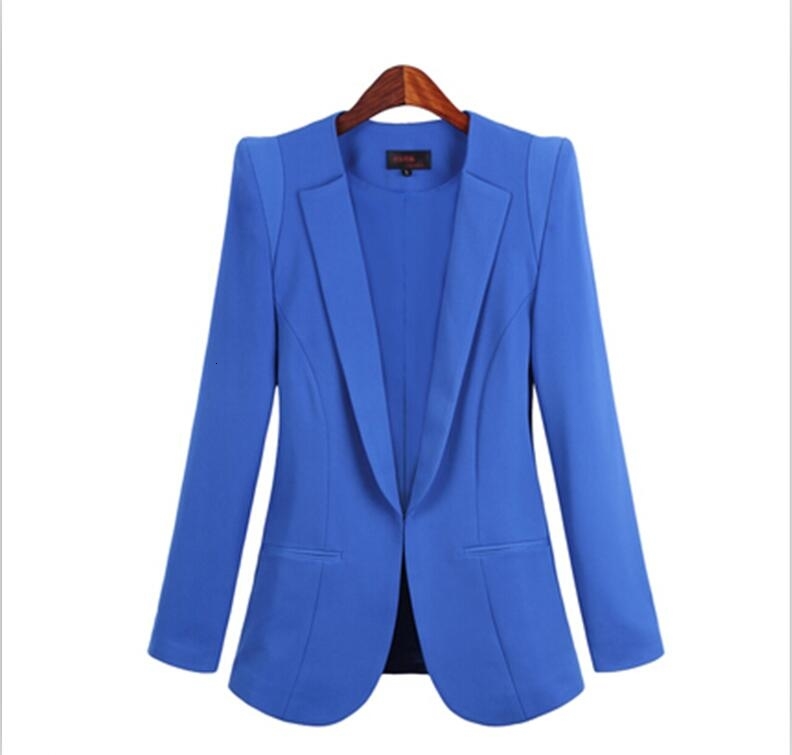 2019 New Plus Size Womens Business Suits Spring Autumn Allmatch women Blazers Jackets Short Slim longsleeve Blazer Women Suit CJ191201