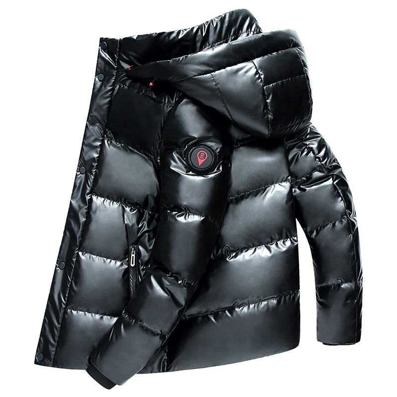 High Quality Men Winter White Duck Down Parka Thick Warm Hooded Outwear Black Glossy Men's Down Coat Men's Down Jacket CJ191213
High Quality Men Winter White Duck Down Parka Thick Warm Hooded Outwear Black Glossy Men's Down Coat Men's Down Jacket CJ191213