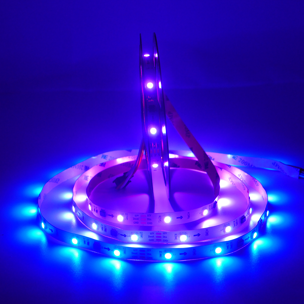 12V WS2811 5050 RGB LED Flexible Strip Light Tape Pixel 5M 150LED 300LED Addressable Magic Color IP20 IP65 IP67