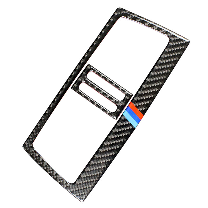 Carbon Fiber Car Center Console Air conditioning vent decorative frame air outlet Cover trim Stickers for BMW E70 E71 X5 X6 Auto Accessories