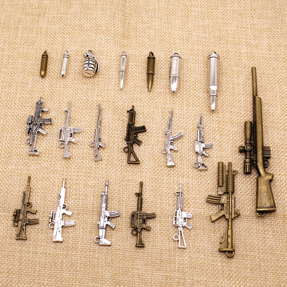 20 Pieces Charm For Making Jewelry Diy Weapon Sniper Machine Gun Bullet Grenade HJ122
20 Pieces Charm For Making Jewelry Diy Weapon Sniper Machine Gun Bullet Grenade HJ122