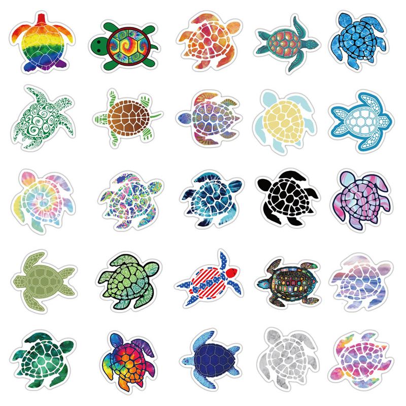 41pcs/Set Summer Beach Stickers Surfing Sea Turtle Decal VSCO For Laptop Fridge Phone Skateboard Suitcase Girl Flask Sticker