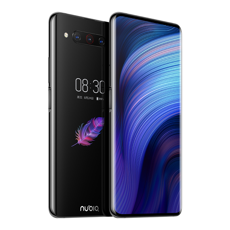 Original Nubia Z20 4G LTE Cell Phone 6GB RAM 128GB ROM Snapdragon 855 Plus Android 6.42 inch Curved Dual Full Screen 48MP 4000mAh Fingerprint ID Smart