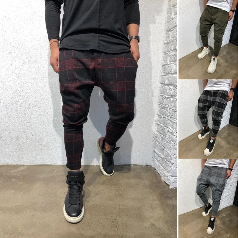 Januarysnow Men Casual Plaid Pants Fashion Loose Harem Pants Jogger Trouser new fashion trouser, Black
Januarysnow Men Casual Plaid Pants Fashion Loose Harem Pants Jogger Trouser new fashion trouser, Black