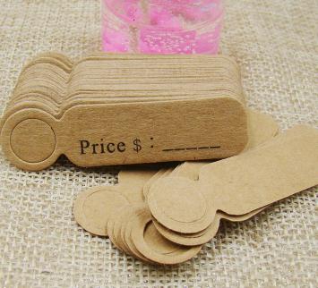 Kraft Paper Tags Gift Wrap Hang Tag Price Labels Handmade With Love Thank You With Love Decoration Tag 1000 pcs