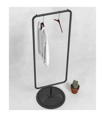 clothing display rack Bedroom Furniture Nordic Iron Art Garment Frame Simple Creative Lichen Hat Black Hanging Racks