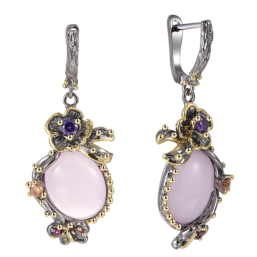 Big pink stone Dangle Earrings Color Crystal Jewellery Vintage plating Best Jewelry Drop earring for women
Big pink stone Dangle Earrings Color Crystal Jewellery Vintage plating Best Jewelry Drop earring for women