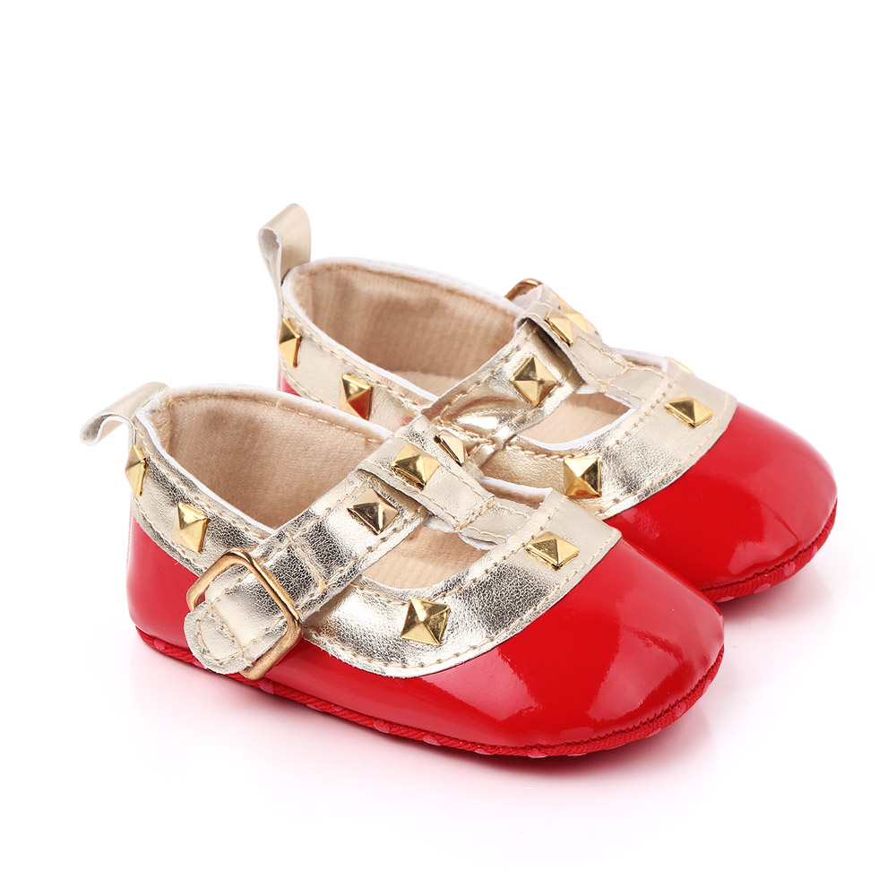 New Baby Girls princess shoes Cute infant mary jane first walkers 2 colors 3 sizes 0-18Months z250708LI04