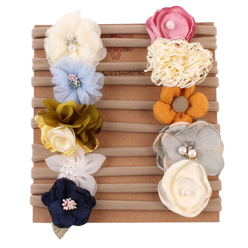 10 Pcs Baby Girls Flower and Bows Headbands Floral Head Wraps Nylon Elastic for Newborn Infant Toddlers
10 Pcs Baby Girls Flower and Bows Headbands Floral Head Wraps Nylon Elastic for Newborn Infant Toddlers