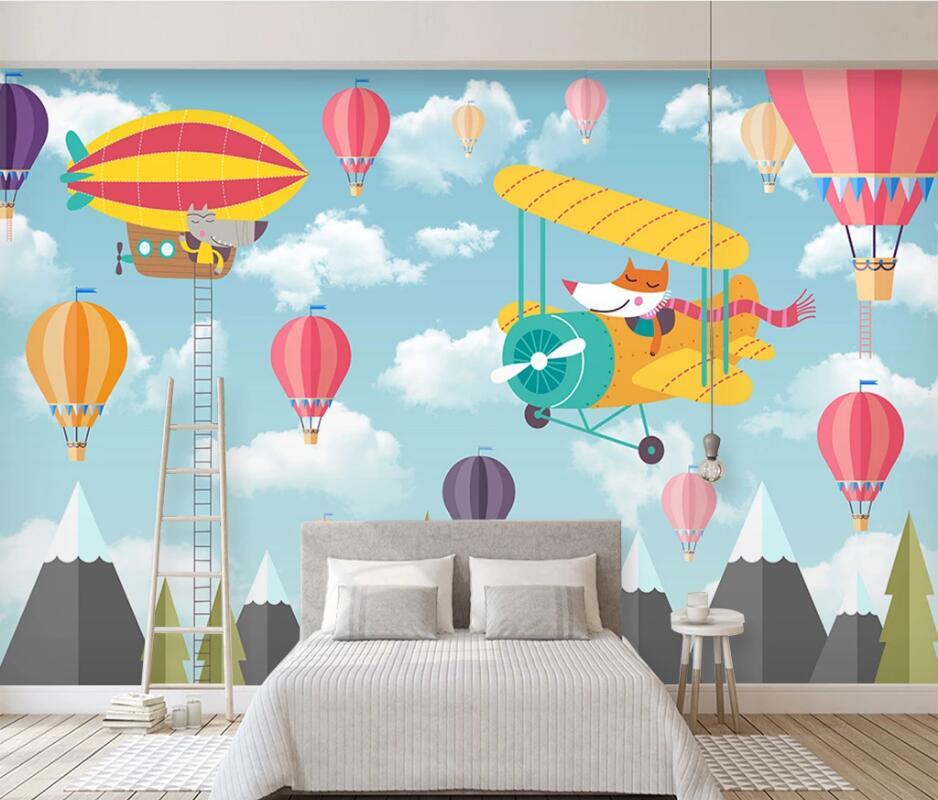AINYOOUSEM Cartoon airplane hot air balloon children background papier peint papel de parede wallpaper 3d wallpaper stickers, As pic
AINYOOUSEM Cartoon airplane hot air balloon children background papier peint papel de parede wallpaper 3d wallpaper stickers, As pic