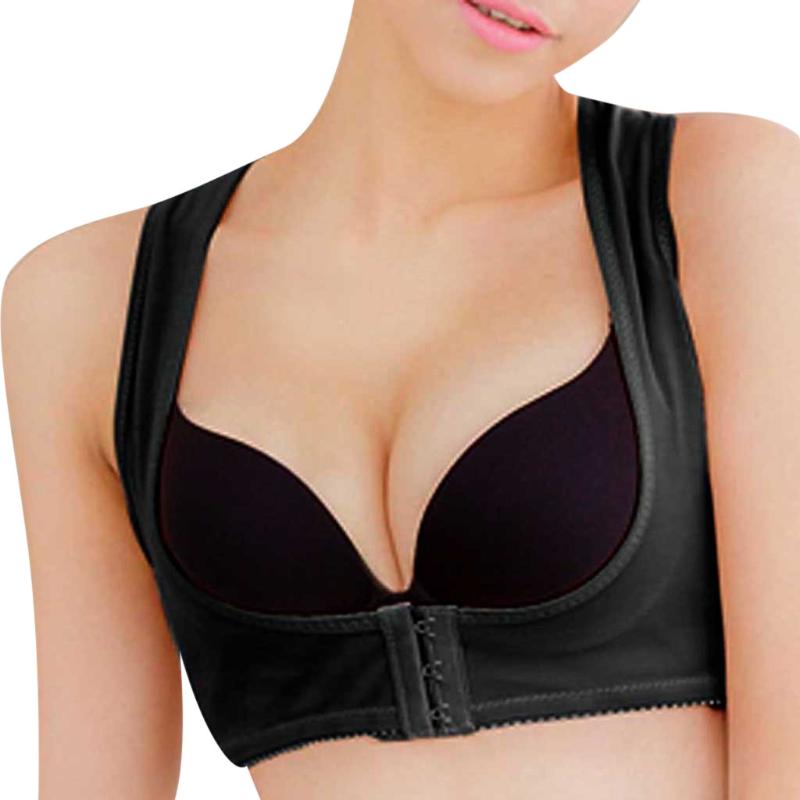 Women Posture Shapewear Back Support Bra Chest Brace Up Corset X Strap Vest Push Up Bra Corset Body Shaper Underwear WomenZ0205, Black
Women Posture Shapewear Back Support Bra Chest Brace Up Corset X Strap Vest Push Up Bra Corset Body Shaper Underwear WomenZ0205, Black