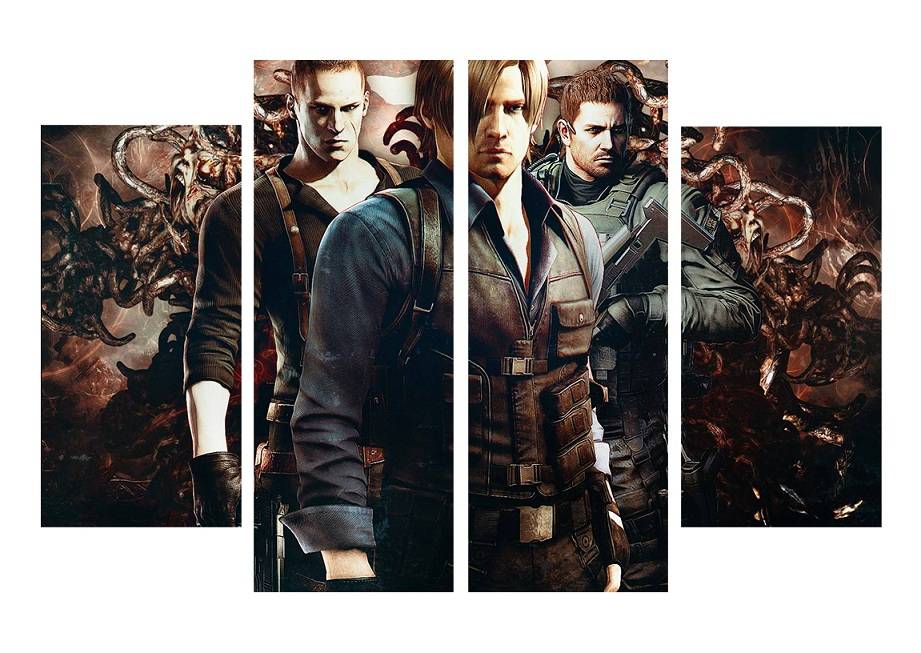 4pcs/set Unframed Biohazard Resident Evil Three Warriors Game HD Print On Canvas Wall Art Picture For Home Decoration
4pcs/set Unframed Biohazard Resident Evil Three Warriors Game HD Print On Canvas Wall Art Picture For Home Decoration