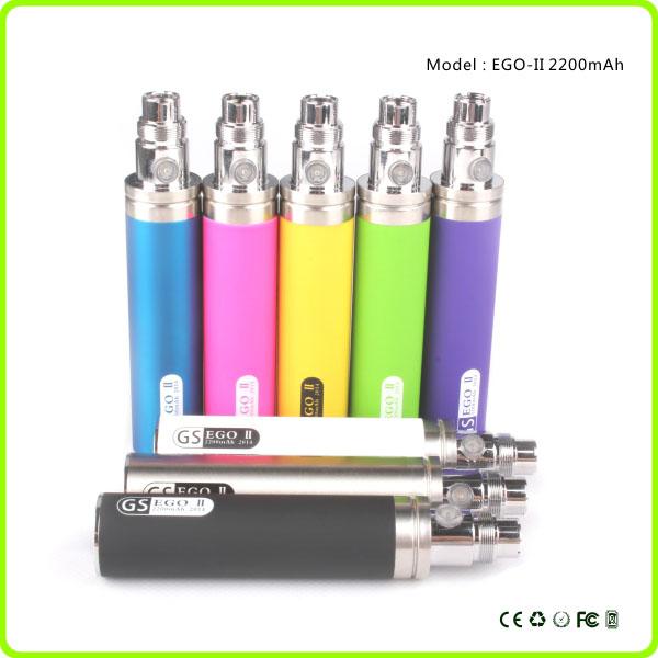 Hottest product ego 2200mah battery GS Ego II Battery Huge Capacity KGO ONE WEEK Battery for Vaporizer Pen e cigarette 510 EGO Atomizer
Hottest product ego 2200mah battery GS Ego II Battery Huge Capacity KGO ONE WEEK Battery for Vaporizer Pen e cigarette 510 EGO Atomizer
